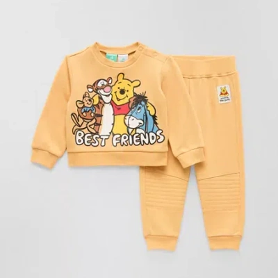 Disney Pooh Disney Baby Boys Winnie The Pooh 2-pc. Pant Set In Yellow