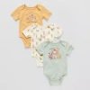 Disney Pooh Disney Baby Unisex Winnie The Pooh Crew Neck Short Sleeve 3-pc. Bodysuit In Multi
