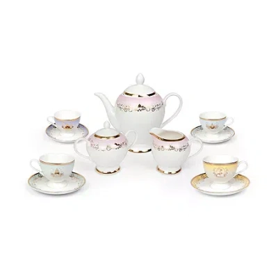 Disney Princess 13 Piece Ceramic Tea Set In Multi