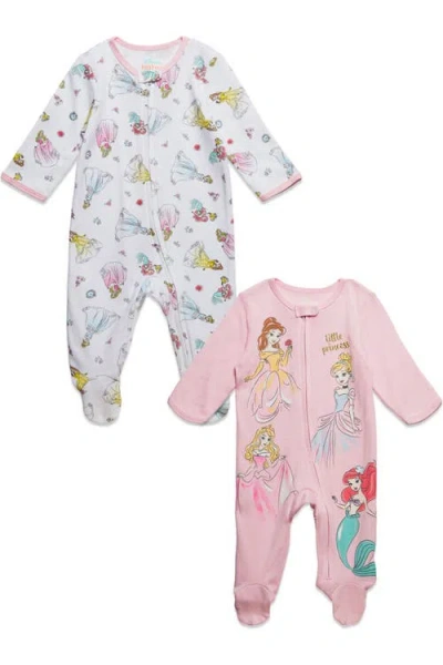 Disney Babies'  Princess 2-pack Footed Sleep N' Play In White