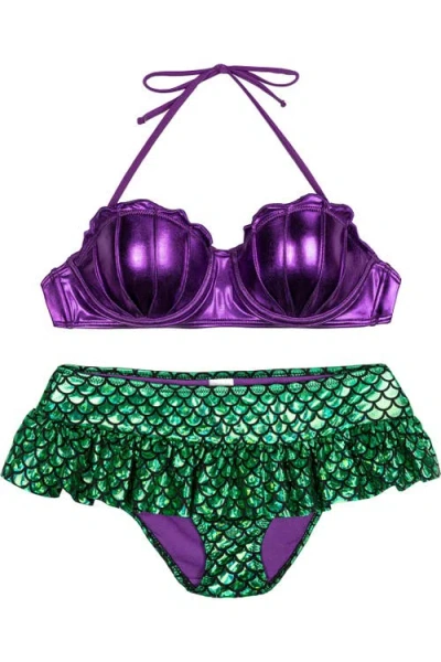 Disney Princess 2-piece Swimwear Bikini Set In Multi
