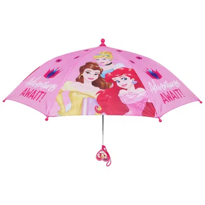 Disney Princess "adventures Await" Kids Umbrella In Pink