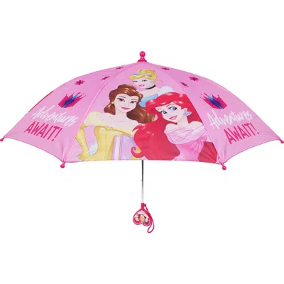 Disney Princess "adventures Await" Kids Umbrella In Pink