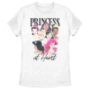 Disney Princess At Heart  Graphic T-shirt In White