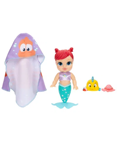 Disney Princess Bathtime Baby Ariel 12" Color-changing Baby Doll, Ages 3+ In Multi