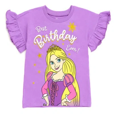 Disney Kids'  Princess Birthday Graphic T-shirt In Purple