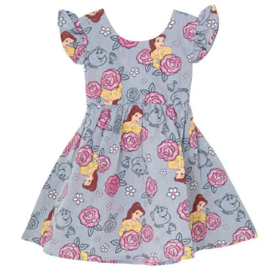 Disney Kids'  Princess Chambray Dress In Blue