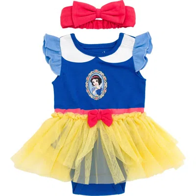 Disney Babies'  Princess Cosplay 2-piece Tutu Bodysuit And Headband Set In Multi