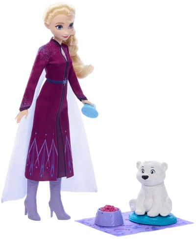 Disney Princess Babies' Disney Frozen Elsa Fashion Doll And Polar Bear Cub Figure In Multi