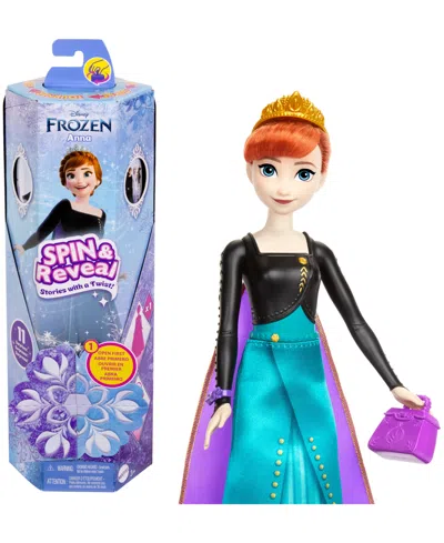 Disney Princess Kids' Disney Frozen Spin Reveal Anna Fashion Doll Accessories With 11 Surprises In Multi-color