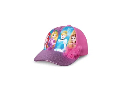 Disney Princess Glitter Baseball Cap (little Kids) Traditional Hats Princess Pink/blush: 4-7 Years