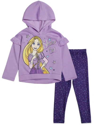 Disney Kids'  Princess Hoodie & Leggings Set In Purple