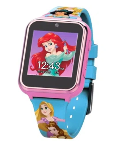 Disney Princess Kid's Touch Screen Pink Silicone Strap Smart Watch, 46mm X 41mm