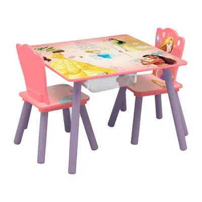 Disney Princess Kids Table And Chair Set In Pink