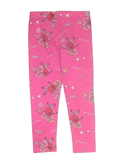 Pre-owned Disney Princess Kids' Leggings In Pink