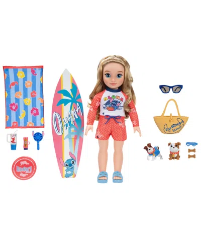 Disney Princess Lilo & Stitch-inspired 18" Beach Fashion Doll With Two Puppies, Ages 6+ In Neutral