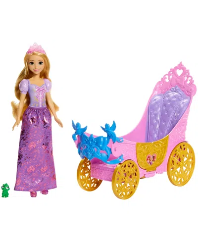 Disney Princess Rapunzel Grand Carriage Fashion Doll With Pascal, Ages 3+ In Multi