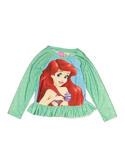 Pre-owned Disney Princess Kids' Rash Guard In Green