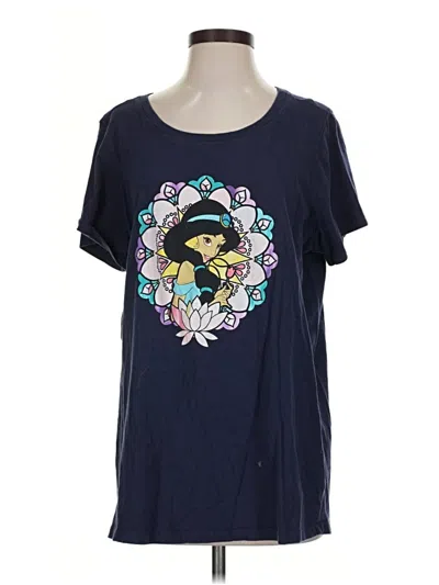 Pre-owned Disney Princess Short Sleeve T-shirt In Blue