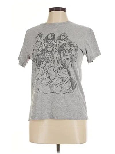 Pre-owned Disney Princess Short Sleeve T-shirt In Gray
