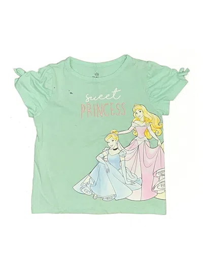 Pre-owned Disney Princess Kids' Short Sleeve T-shirt In Green
