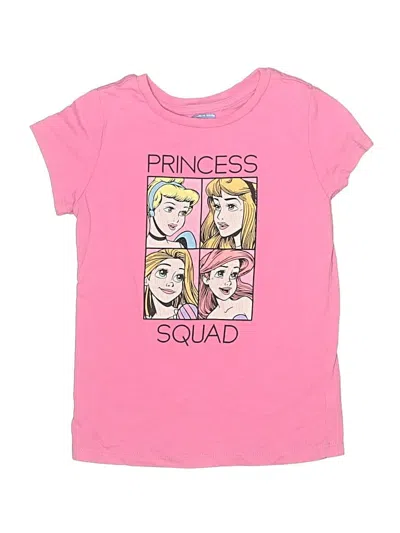 Pre-owned Disney Princess Kids' Short Sleeve T-shirt In Pink
