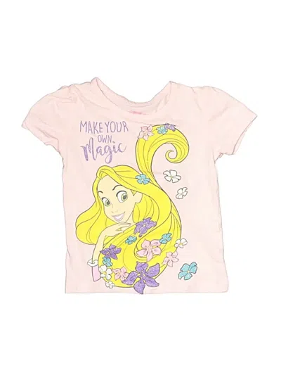Pre-owned Disney Princess Kids' Short Sleeve T-shirt In Pink