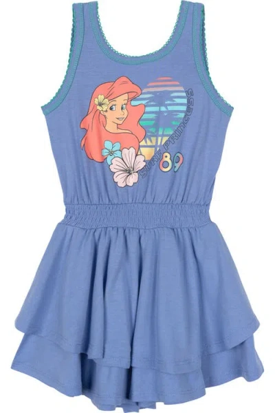 Disney Kids'  Princess Sleeveless One-piece Romper In Blue