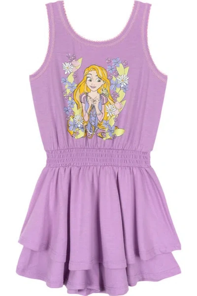 Disney Kids'  Princess Sleeveless One-piece Romper In Purple