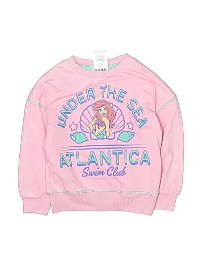 Pre-owned Disney Princess Kids' Sweatshirt In Pink