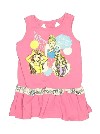 Pre-owned Disney Princess Kids' Tank Top Pink Halter Neckline Tops