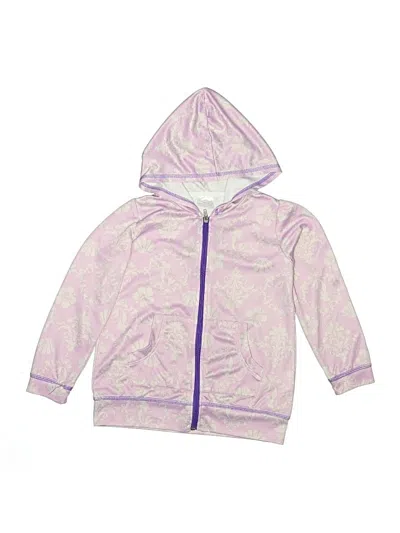 Pre-owned Disney Princess Kids' Zip Up Hoodie In Purple