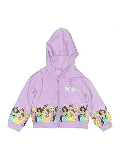 Pre-owned Disney Princess Kids' Zip Up Hoodie In Purple