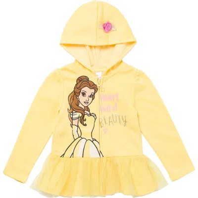Disney Babies'  Princess Zip-up Hoodie In Yellow