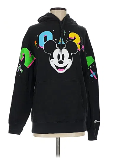 Pre-owned Disney Pullover Hoodie In Black