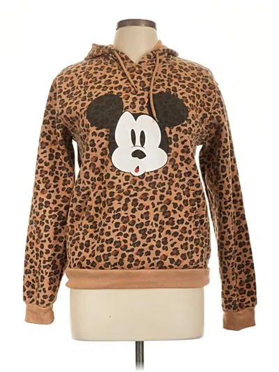 Pre-owned Disney Pullover Hoodie In Brown