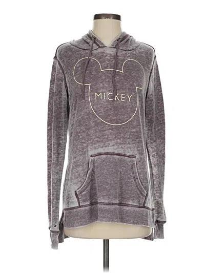 Pre-owned Disney Pullover Hoodie In Gray