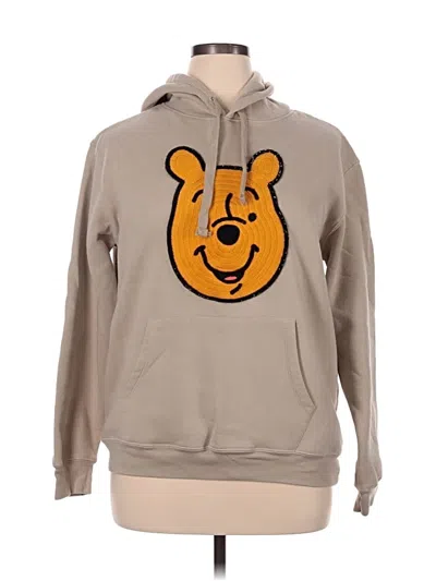 Pre-owned Disney Pullover Hoodie In Tan