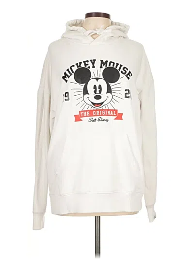 Pre-owned Disney Pullover Hoodie In White