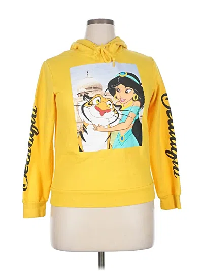 Pre-owned Disney Pullover Hoodie In Yellow