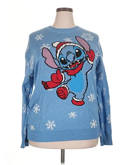 Pre-owned Disney Pullover Sweater In Blue