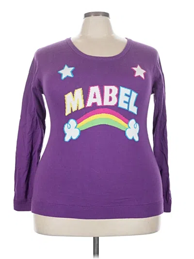 Pre-owned Disney Pullover Sweater In Purple