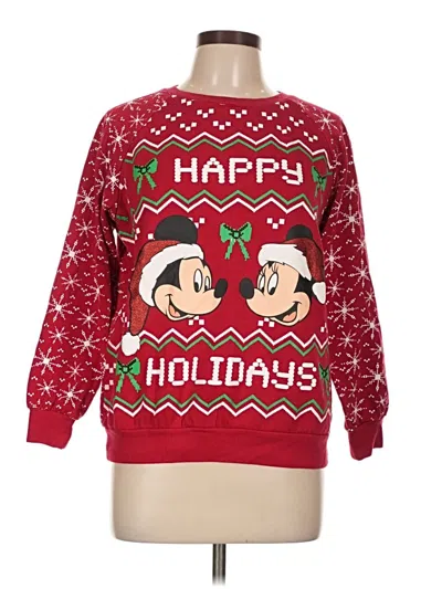 Pre-owned Disney Pullover Sweater In Red
