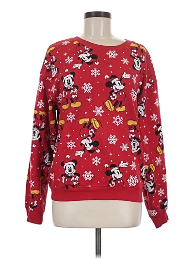 Pre-owned Disney Pullover Sweater In Red