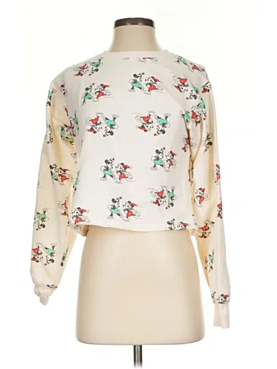 Pre-owned Disney Pullover Sweater In White