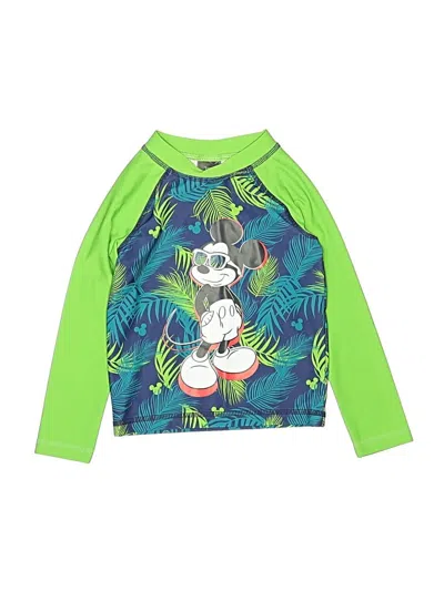 Pre-owned Disney Kids' Rash Guard In Green