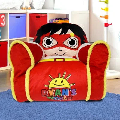 Disney Ryan's World Toddler Figural Small Classic Bean Bag In Red