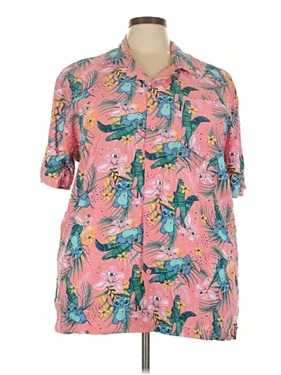 Pre-owned Disney Short Sleeve Blouse In Pink