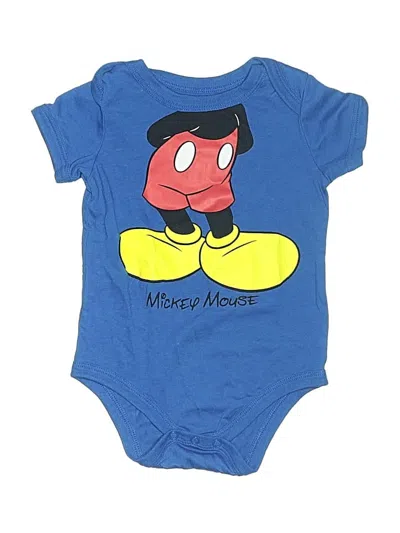Pre-owned Disney Kids' Short Sleeve Onesie In Blue