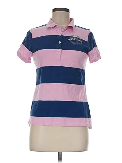 Pre-owned Disney Short Sleeve Polo Shirt In Pink